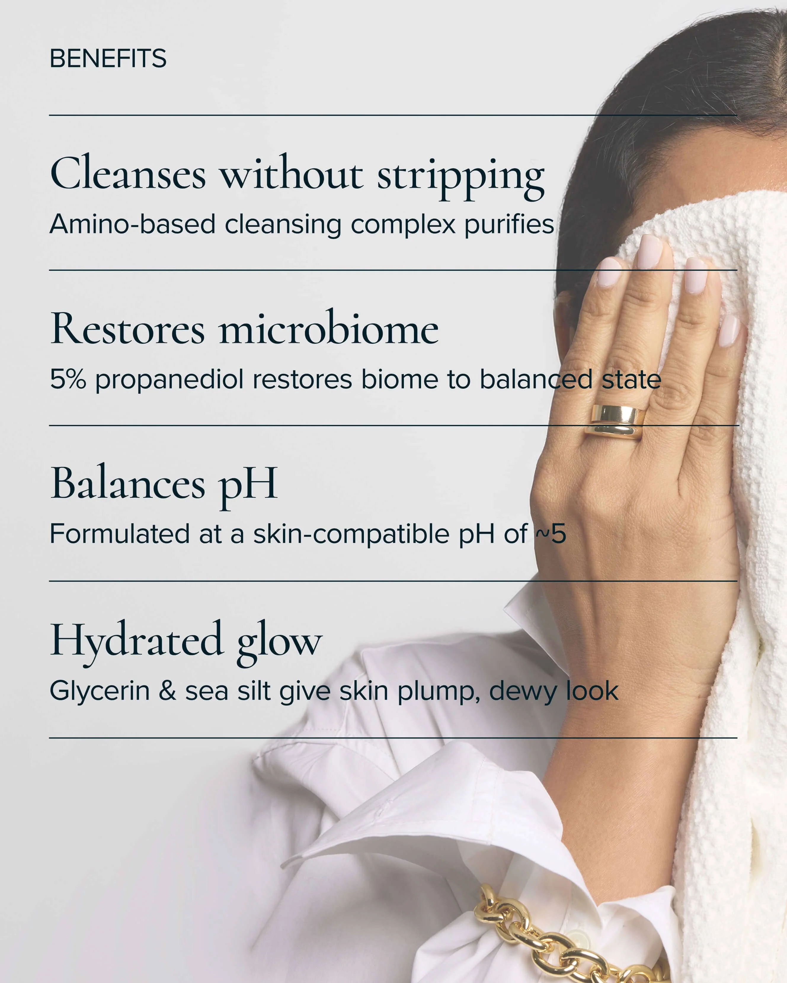 Aura Cleanse Gentle Foaming Gel Cleanser for Dry Skin with Algae - Image 5