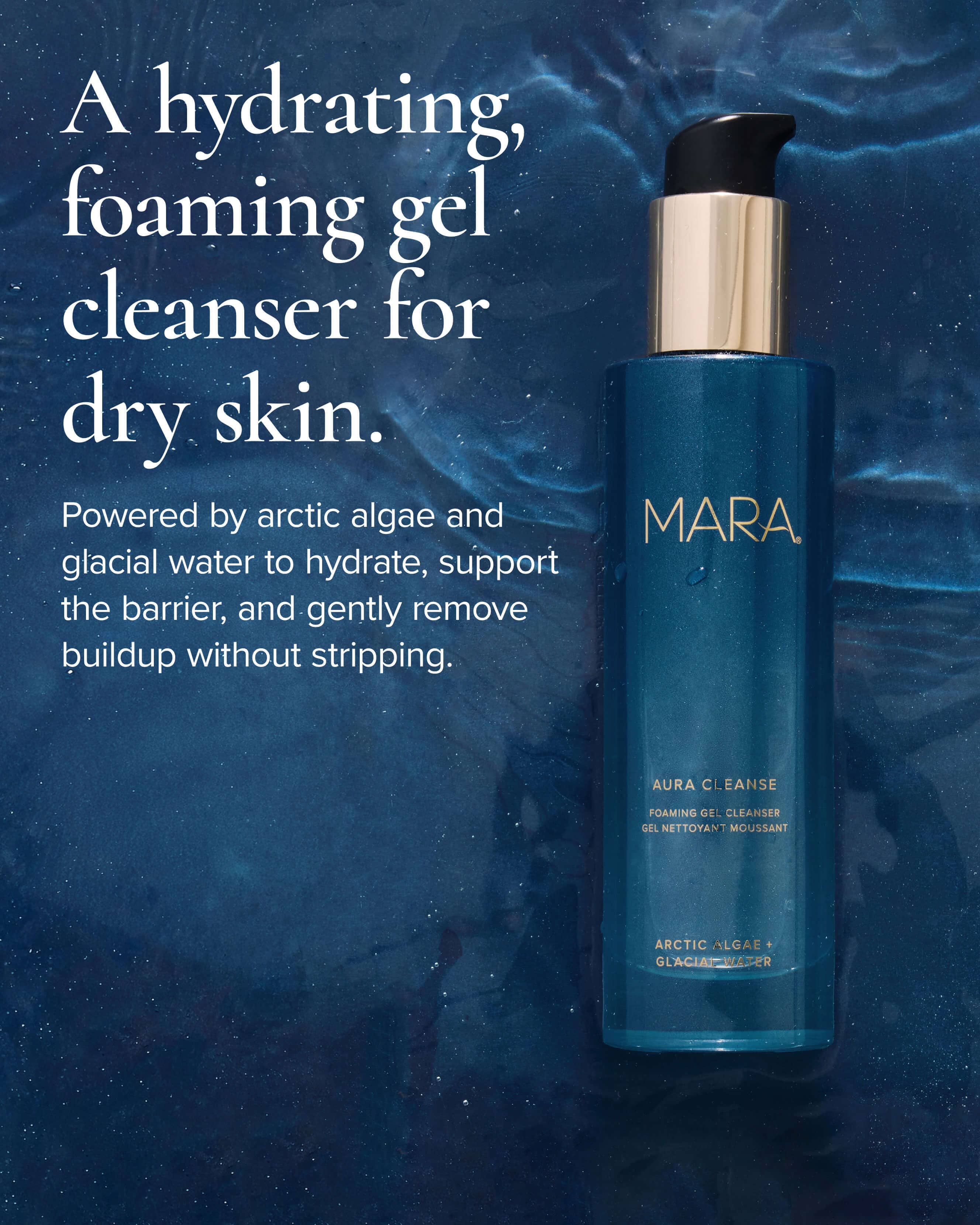 Aura Cleanse Gentle Foaming Gel Cleanser for Dry Skin with Algae - Image 7