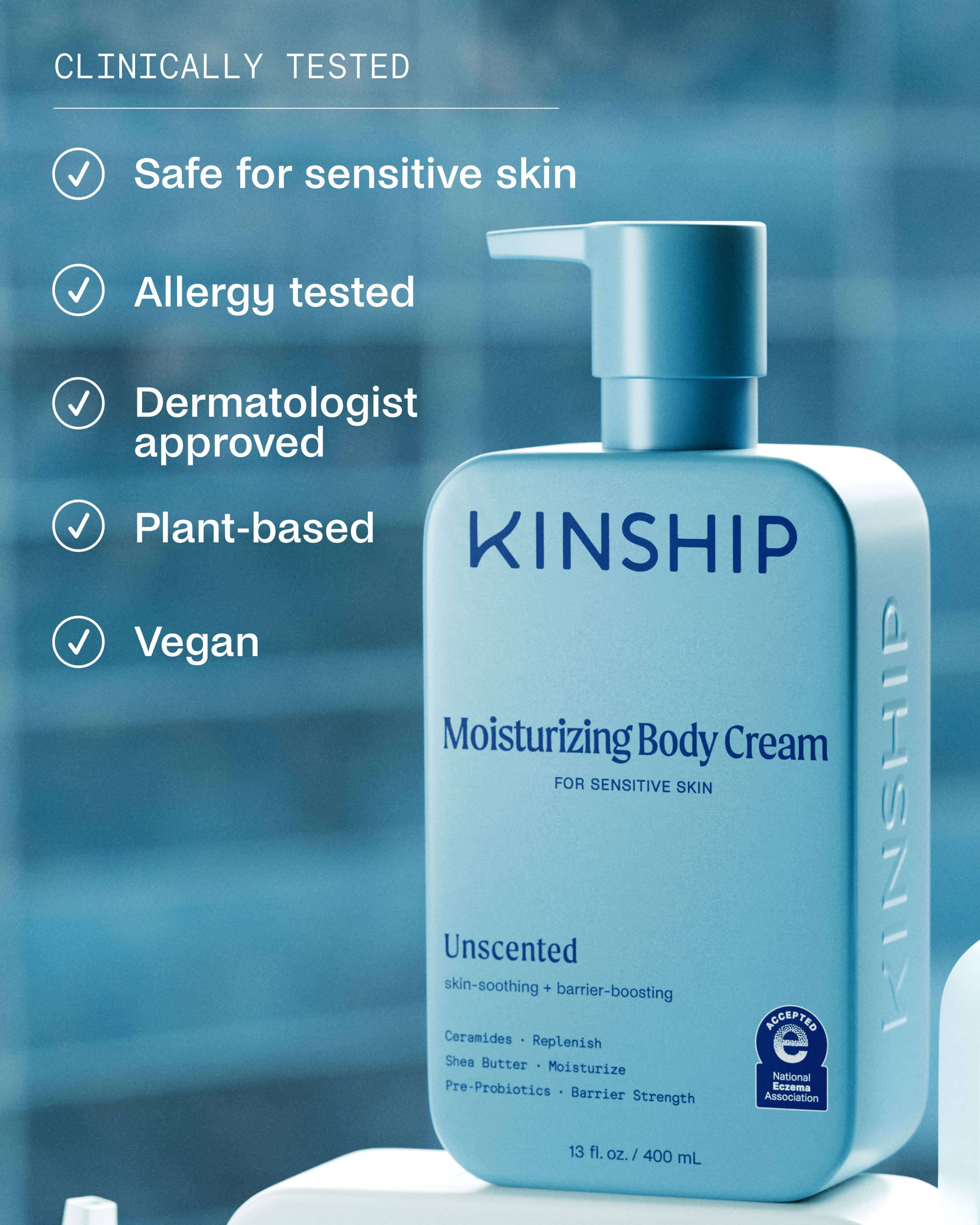 Barrier-Repair Moisturizing Body Cream for Sensitive Skin (Unscented) - Image 4