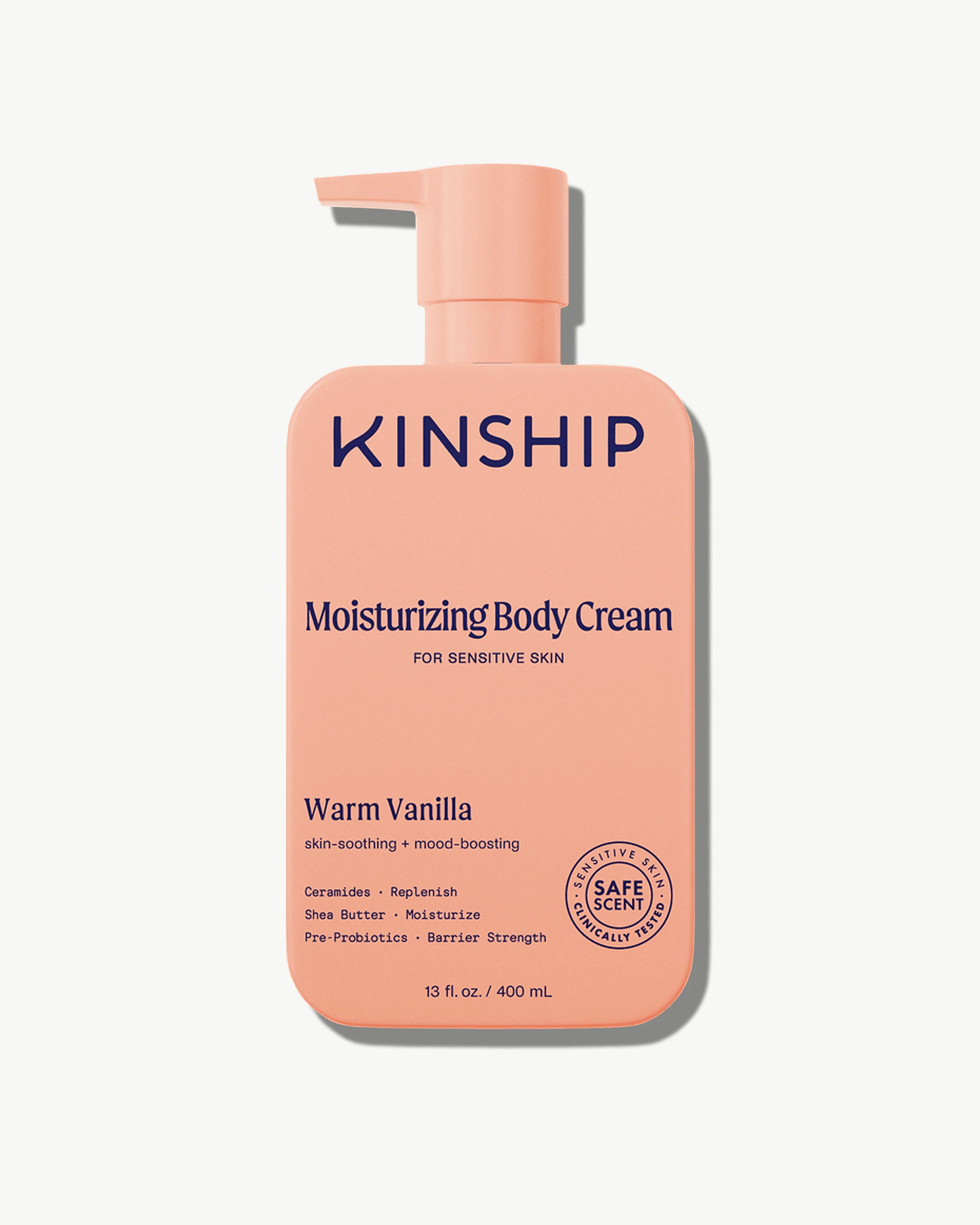 Barrier-Repair Moisturizing Body Cream for Sensitive Skin (Warm Vanilla)