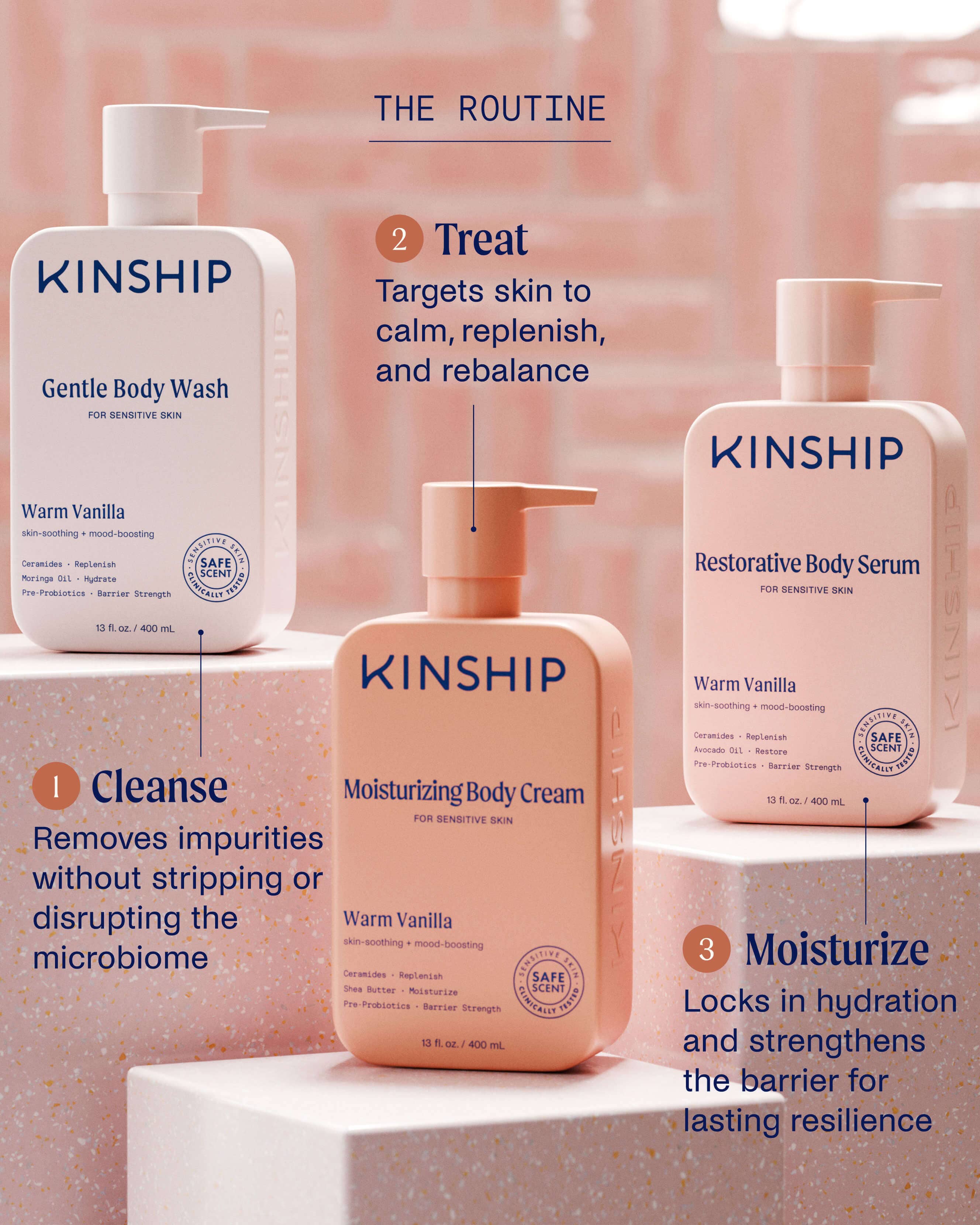 Barrier-Repair Moisturizing Body Cream for Sensitive Skin (Warm Vanilla) - Image 6