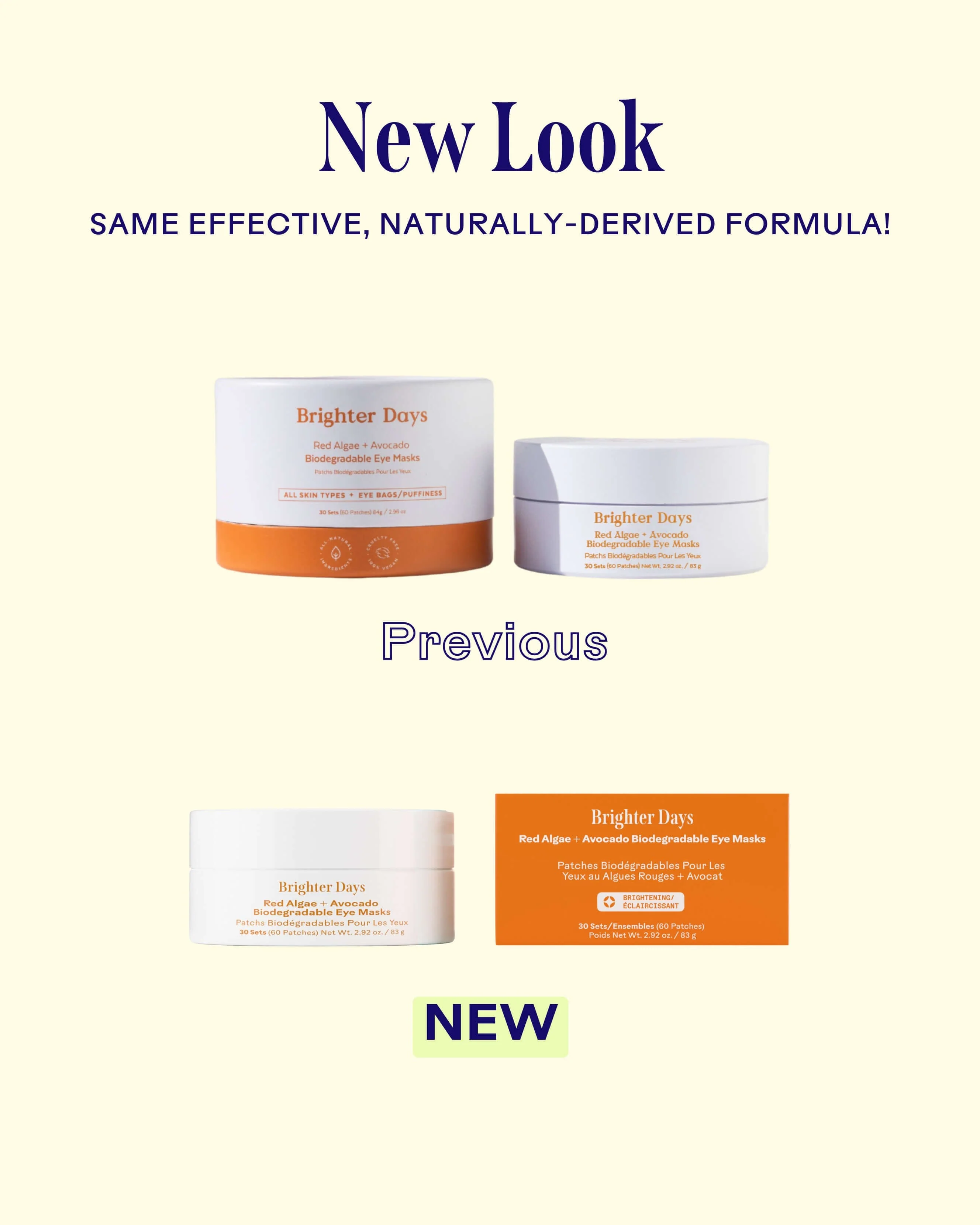 Brighter Days Red Algae + Avocado Biodegradable Eye Masks - Image 8