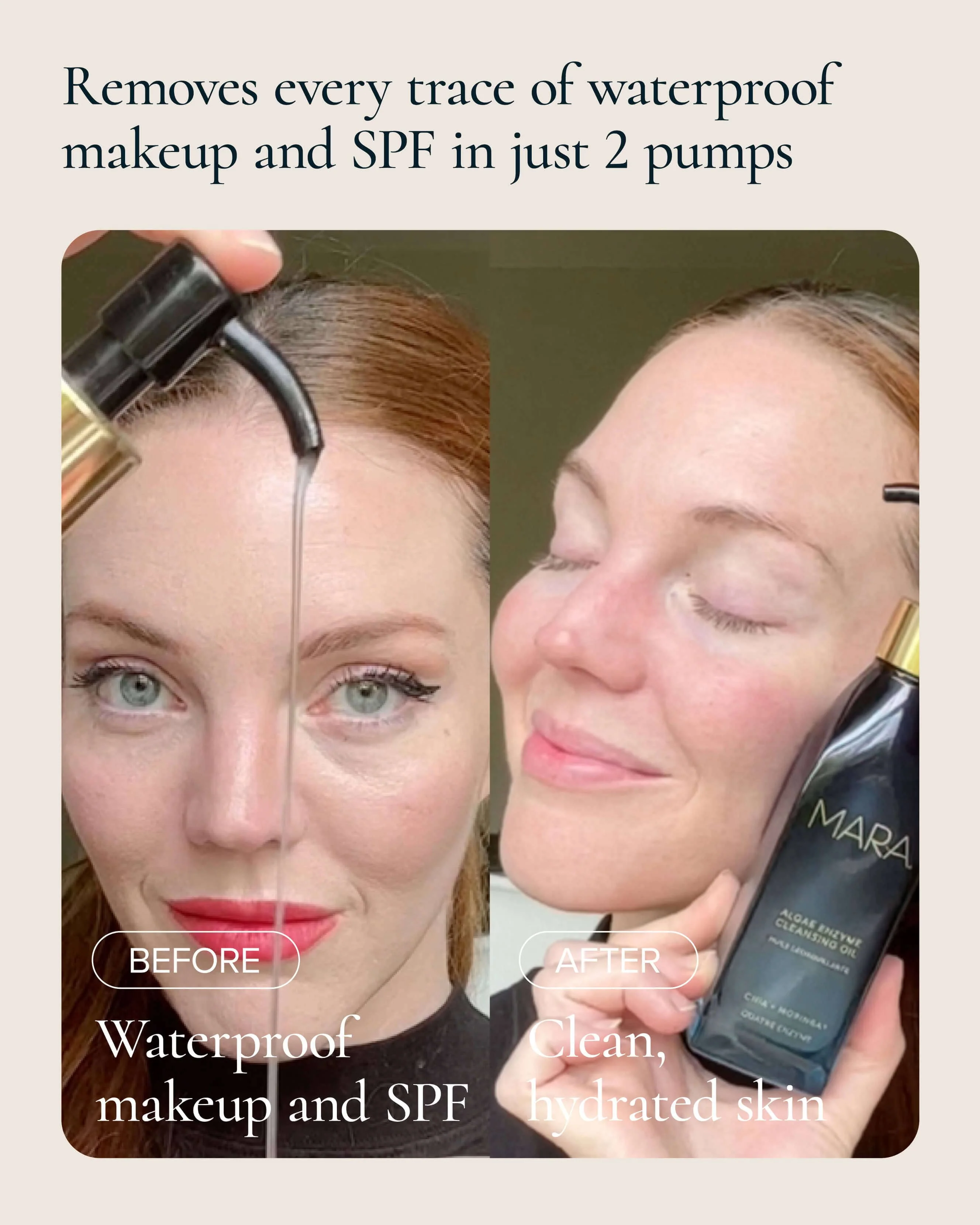 Algae Enzyme Cleansing Oil Makeup Remover with Chia + Moringa - Image 4