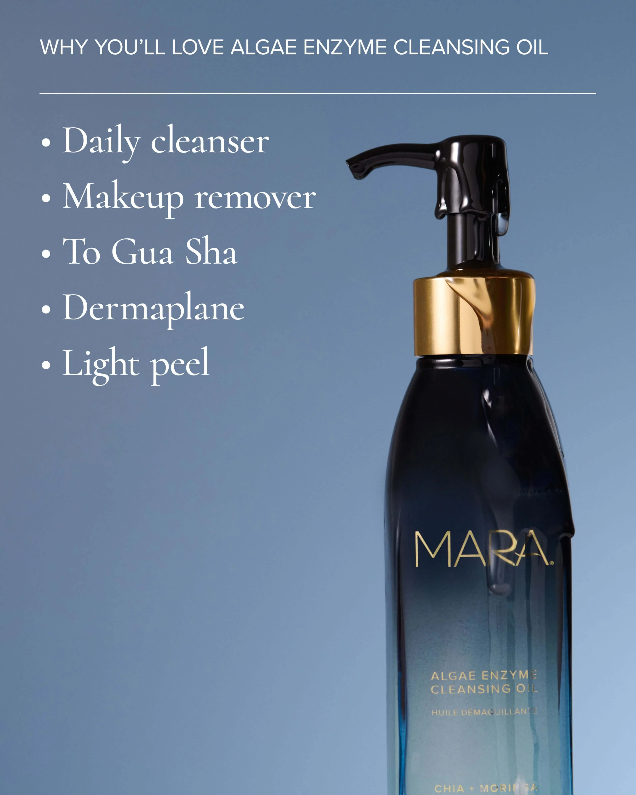 Algae Enzyme Cleansing Oil Makeup Remover with Chia + Moringa - Image 7