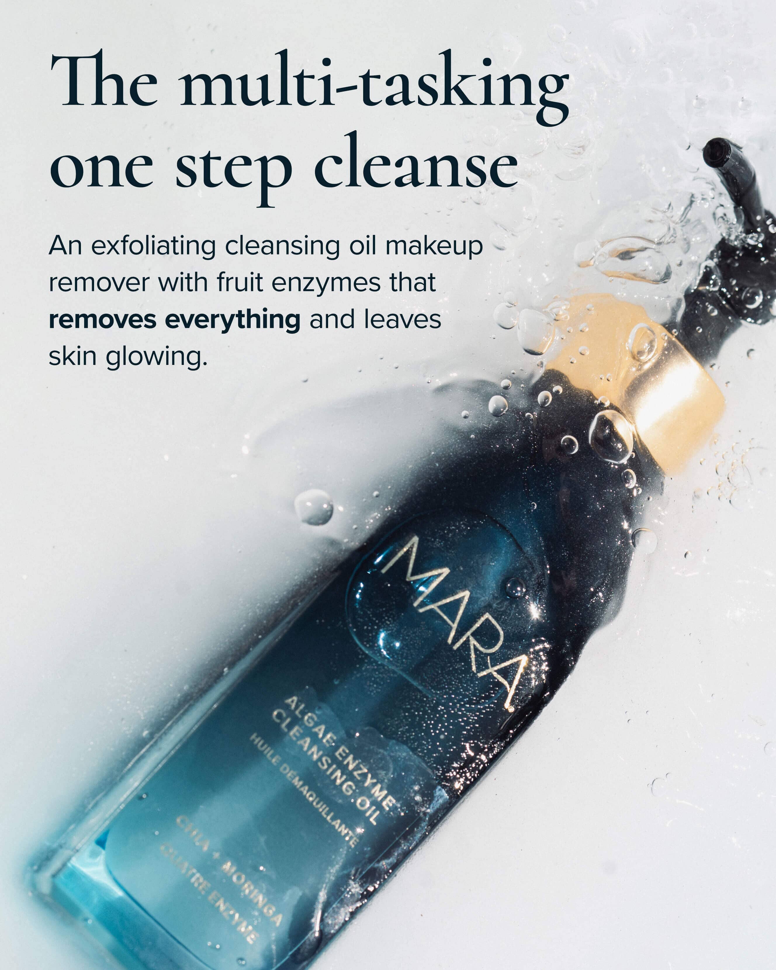 Algae Enzyme Cleansing Oil Makeup Remover with Chia + Moringa - Image 8