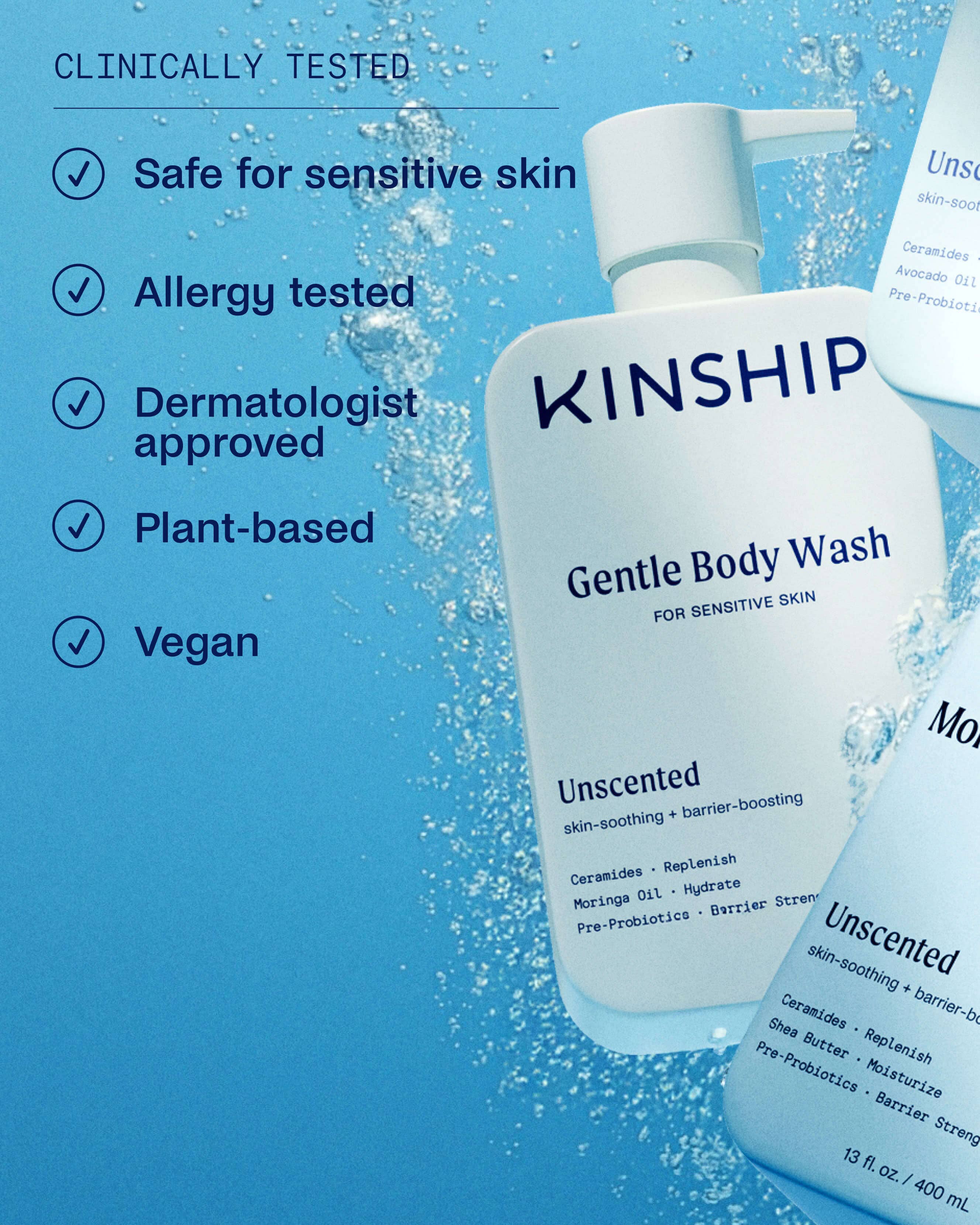 Gentle Hydrating Body Wash for Sensitive Skin (Unscented) - Image 4