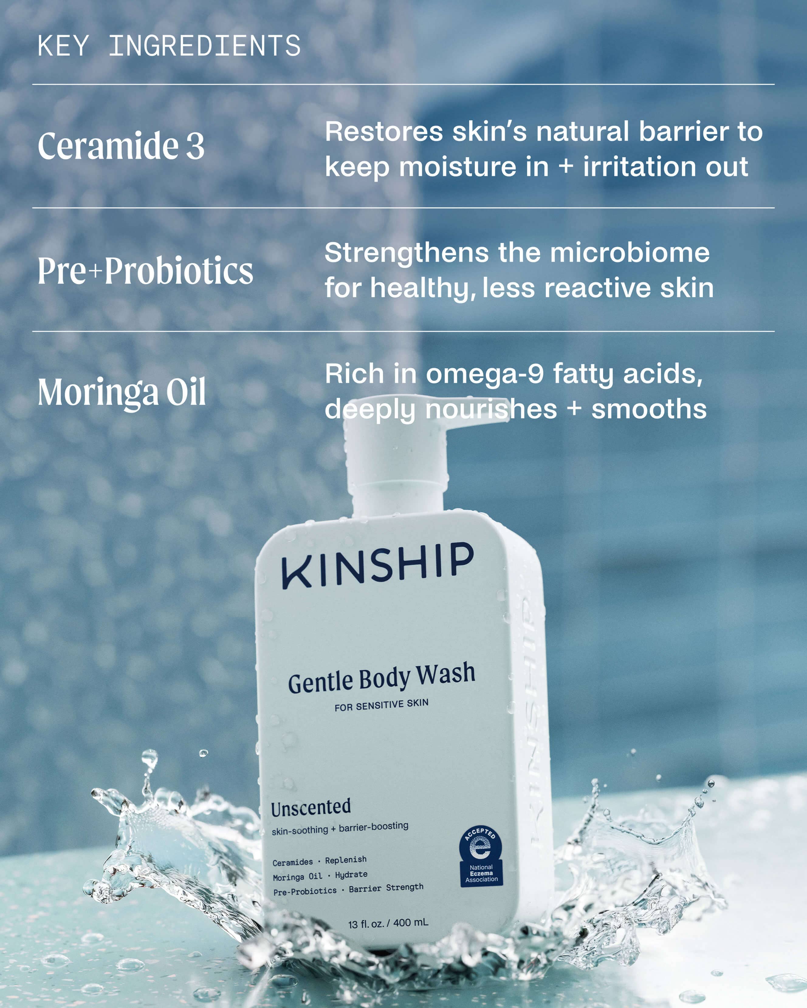 Gentle Hydrating Body Wash for Sensitive Skin (Unscented) - Image 5
