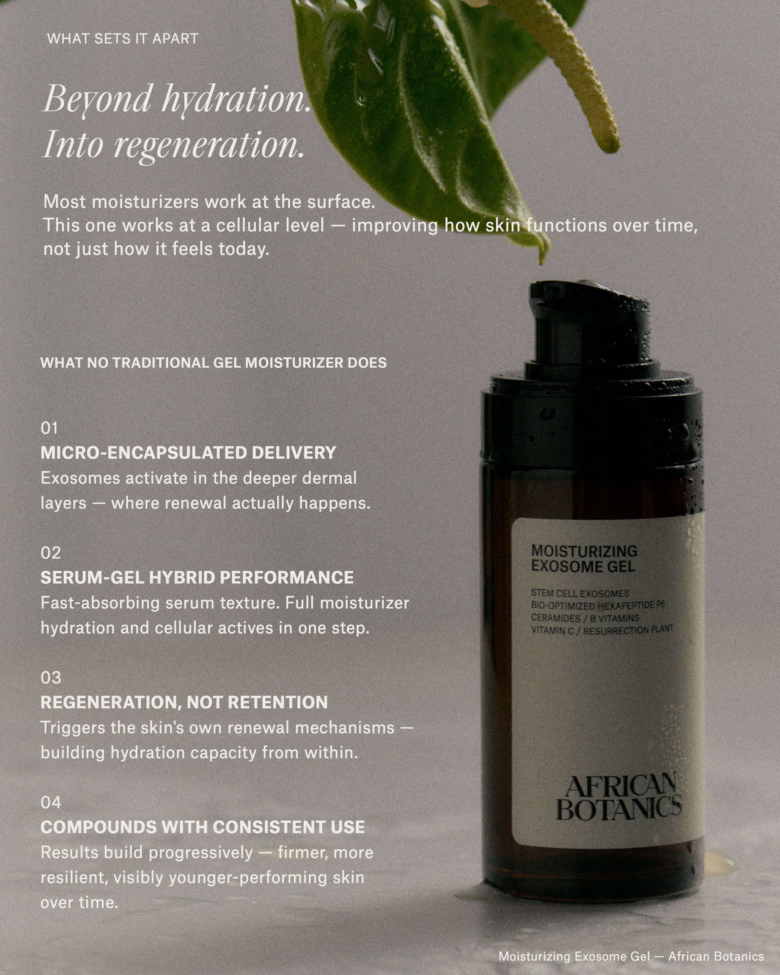 Moisturizing Exosome Advanced Regenerative Gel Moisturizer - Image 5