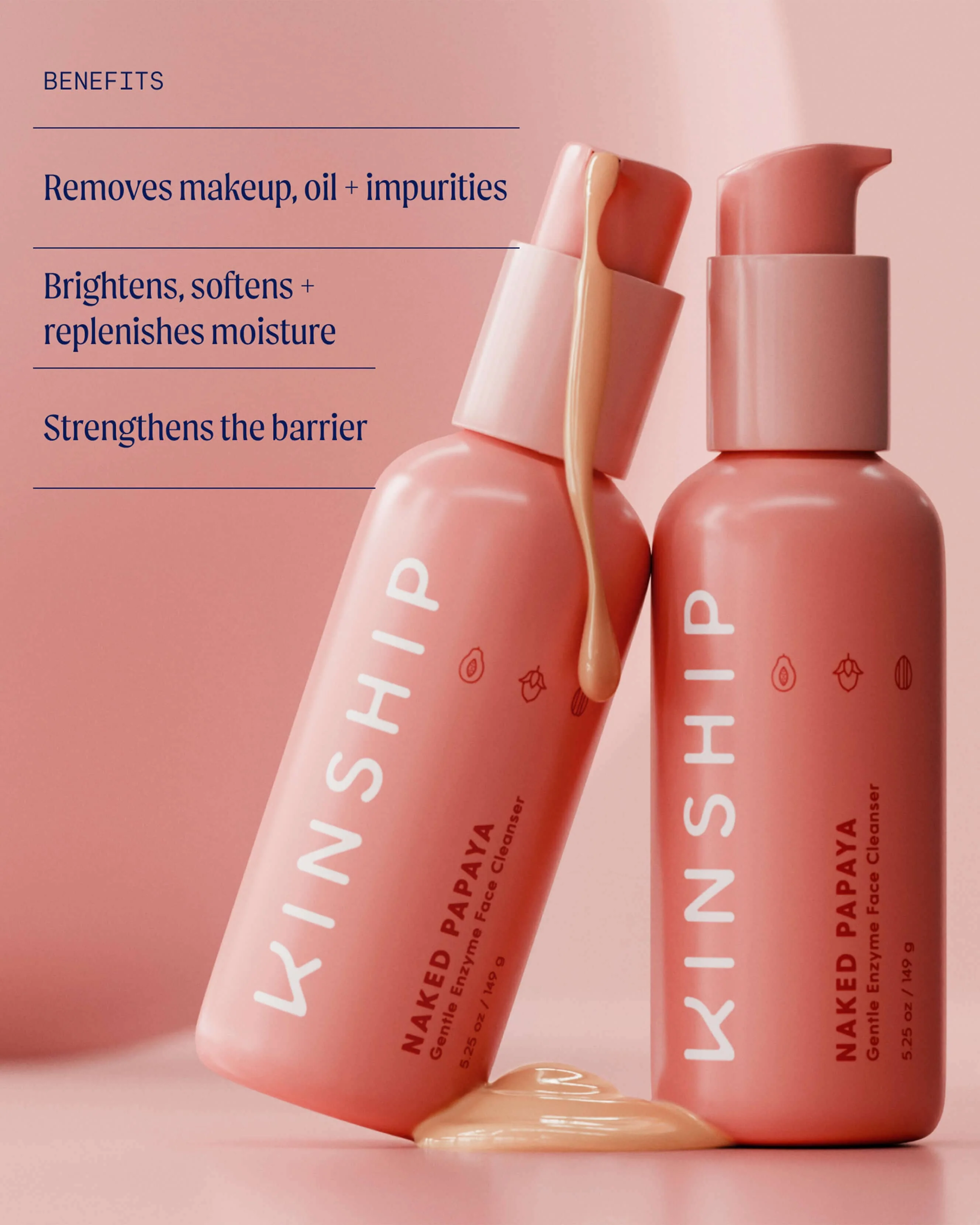 Naked Papaya Gentle Enzyme Milky Cleanser - Image 3