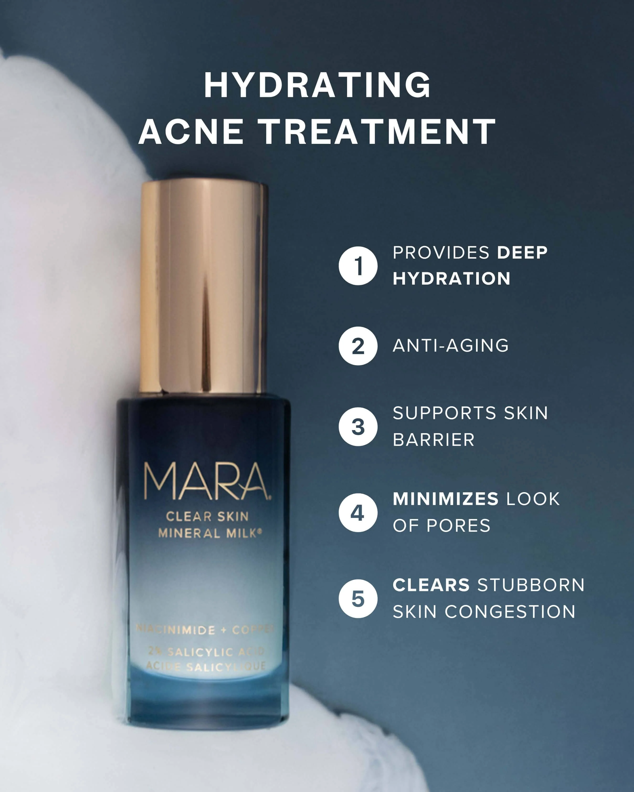 Clear Skin Mineral Milk 2% Salicylic Acid Acne Treatment with Niacinamide + Copper - Image 11