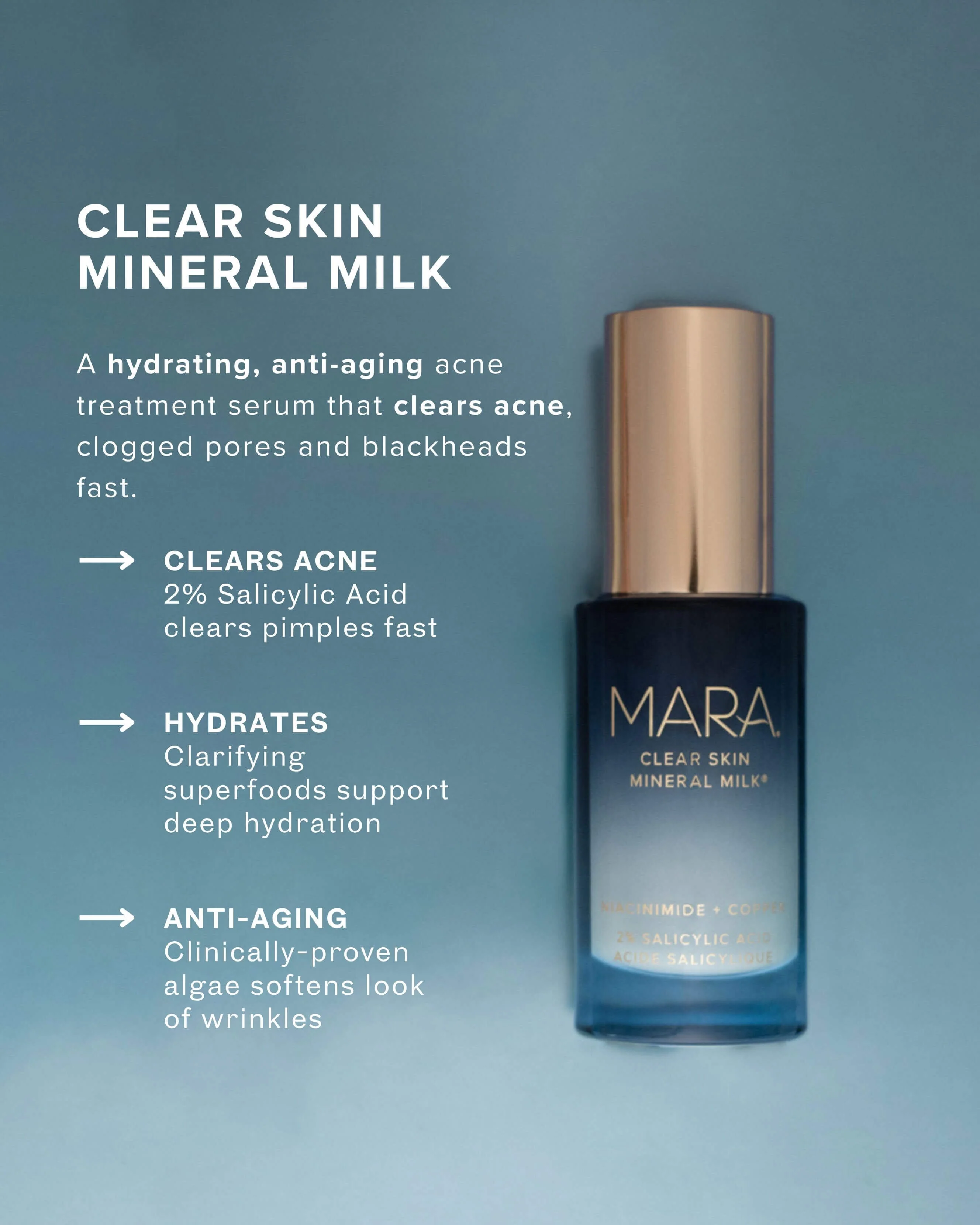 Clear Skin Mineral Milk 2% Salicylic Acid Acne Treatment with Niacinamide + Copper - Image 12