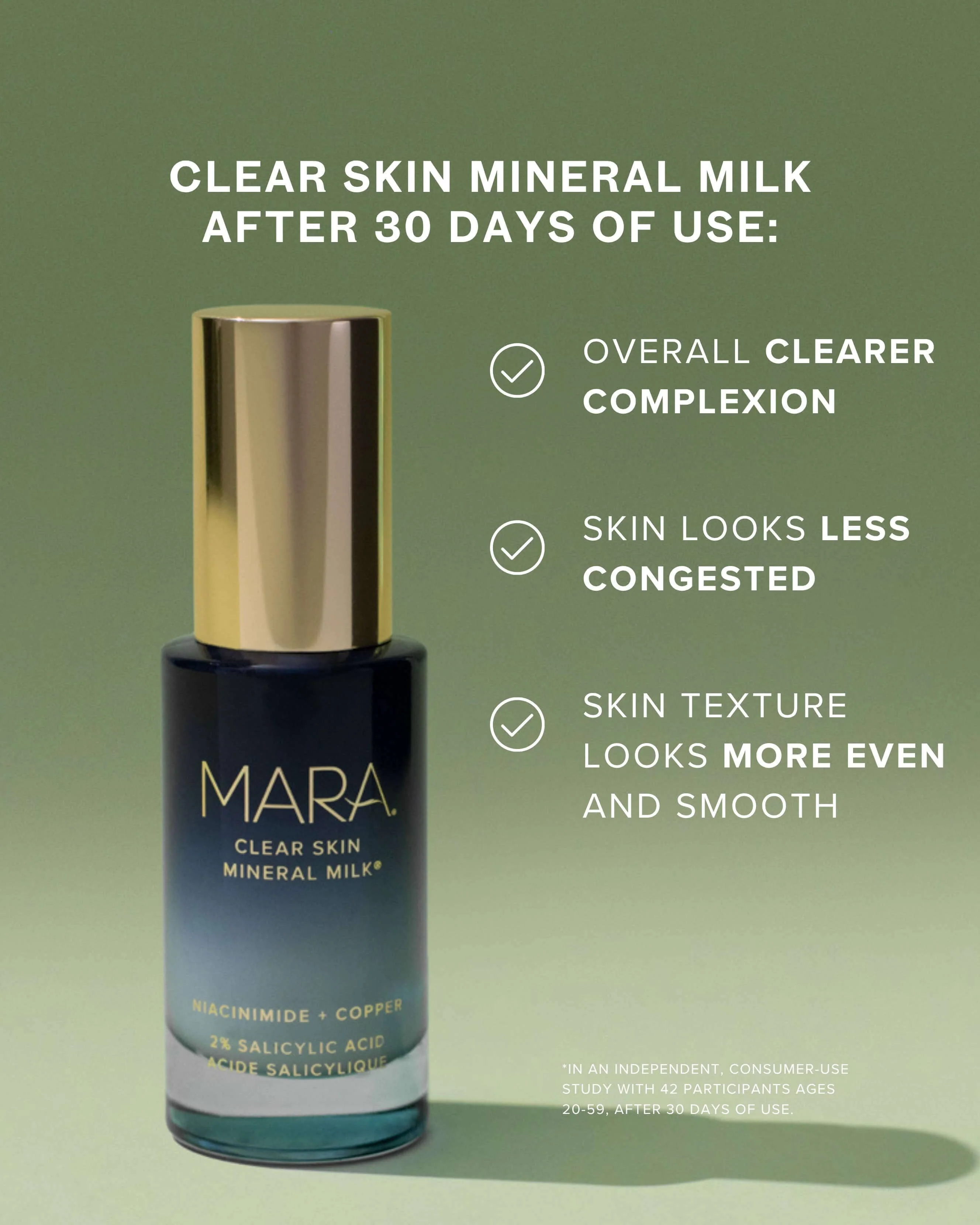 Clear Skin Mineral Milk 2% Salicylic Acid Acne Treatment with Niacinamide + Copper - Image 3